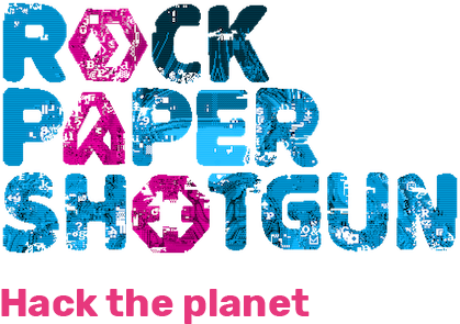 Rock Paper Shotgun - Rock Paper Shotgun Logo (444x295), Png Download