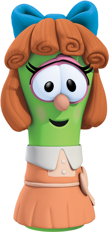 Princess Schoolgirl - Veggie Tales Transparent (554x889), Png Download