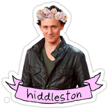 Hiddles And Flower Crown By Lauraschambers - Локи Png (375x360), Png Download