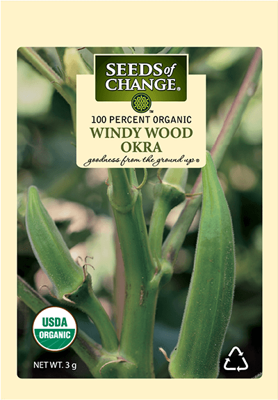 Organic Windy Wood Okra Seeds - Seeds Of Change Quinoa & Brown Rice (573x573), Png Download