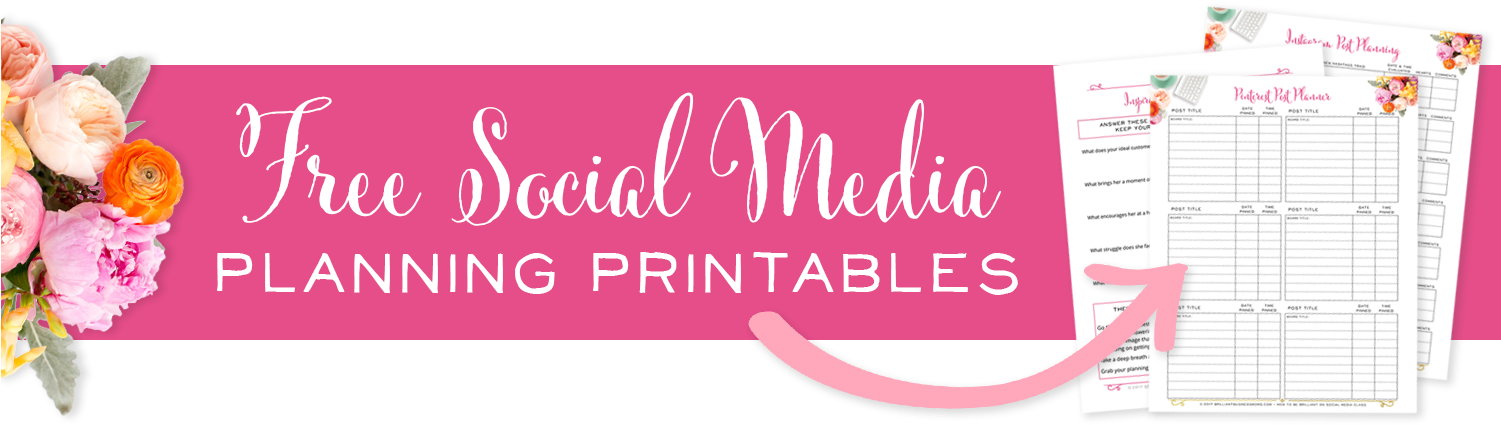 Free Social Media Planning Printables - Calligraphy (1500x450), Png Download