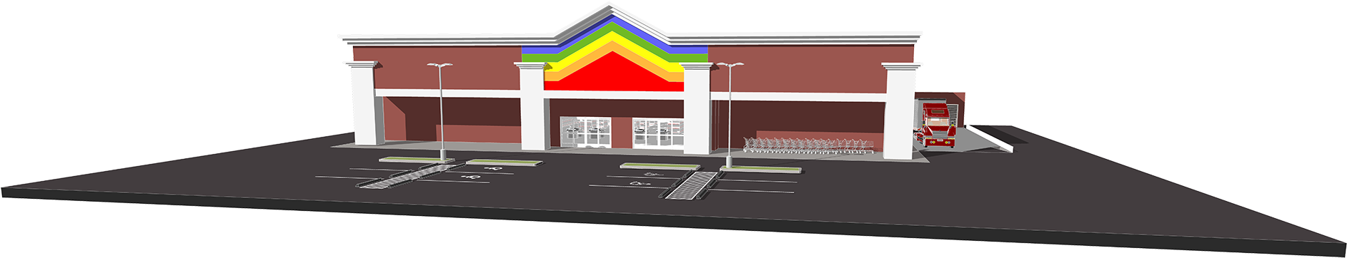 Grocery Stores With Dozens Of Locations And Thousands - Architecture (1920x415), Png Download