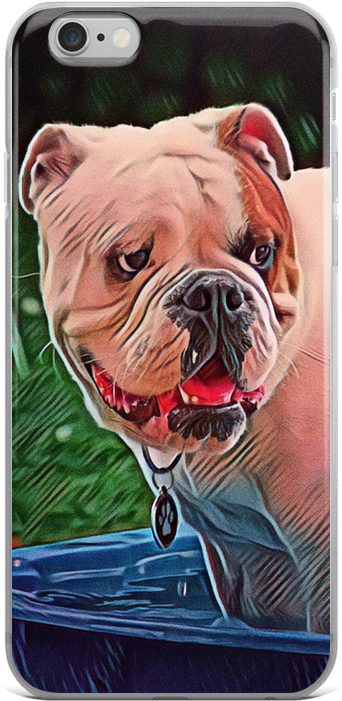 English Bulldog Iphone Case - Mobile Phone (1000x1000), Png Download
