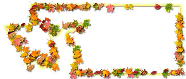A Yellow And Orange Outline Map Of Charlotte With Fall - Transparent Frame Tree Autumn Leaves (768x326), Png Download