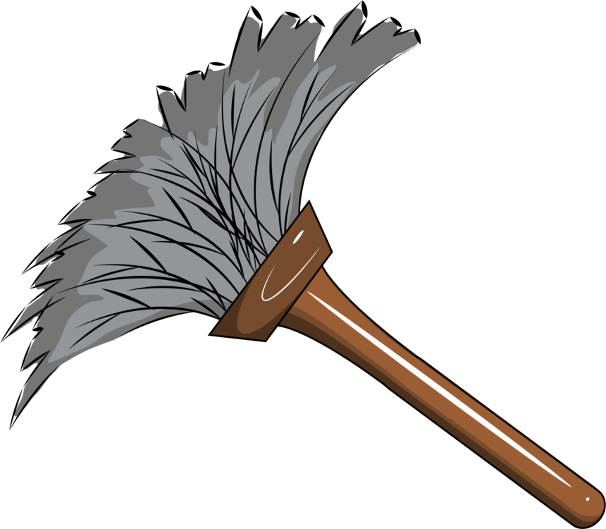 Feather Duster Cleaning Swiffer Vacuum Cleaner - Feather Duster Clipart (860x750), Png Download
