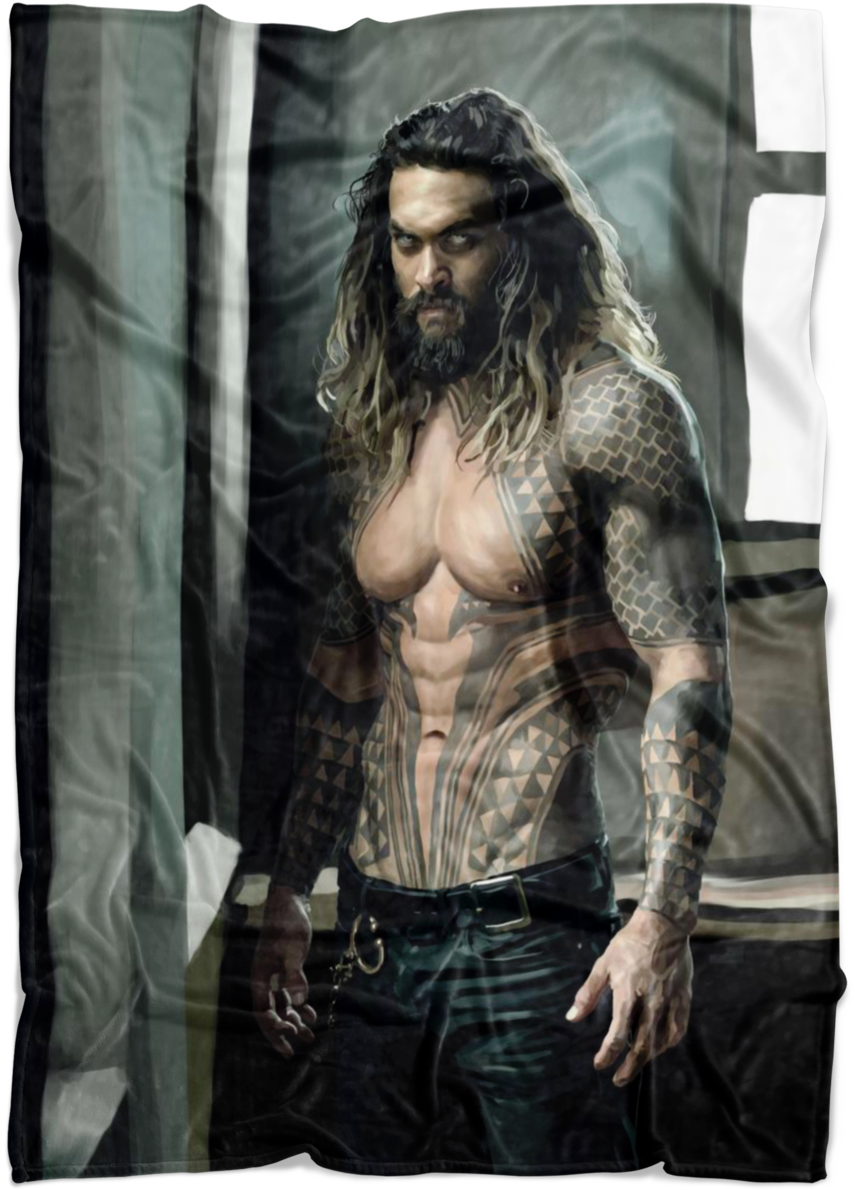 Aquaman Jason Momoa Hand Digitally Painted Ultra Soft (1200x1200), Png Download