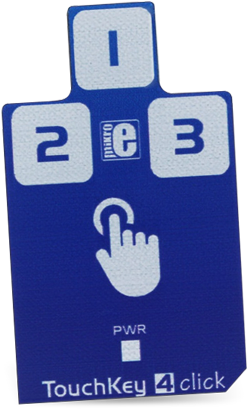 Mikroelektronika Mikroe-2965 Touch Key 4 Click - Sign (600x436), Png Download