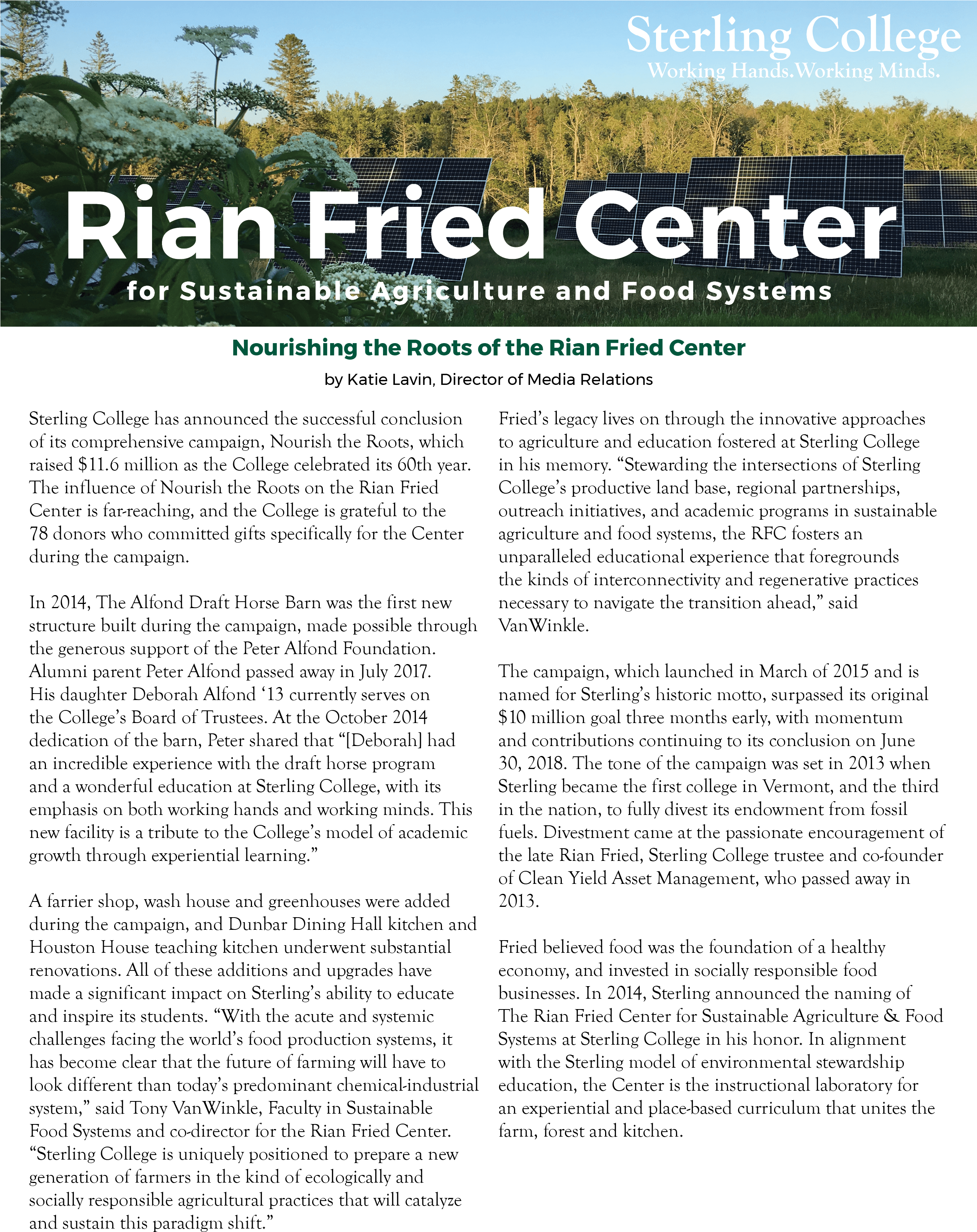 Cover Page Of The Rian Fried Center Newsletter, Click - "seeking An American Art Of The Dance" (2550x3300), Png Download