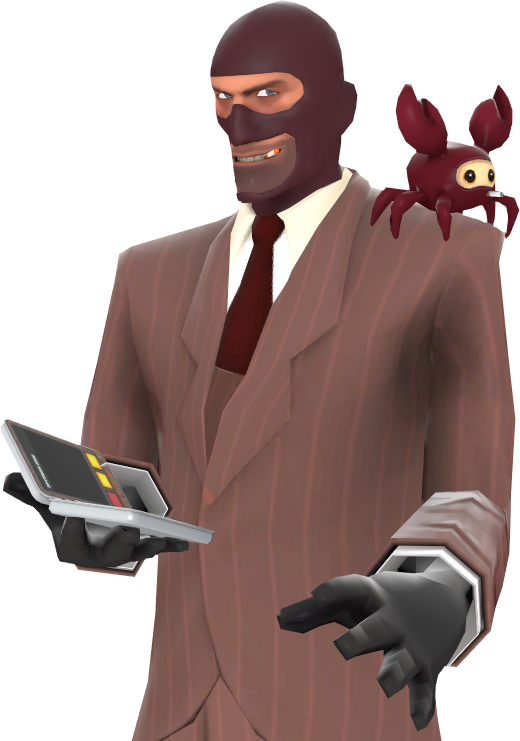 No - Team Fortress 2 Spy Crab (520x741), Png Download