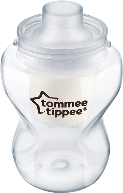 Milk Powder Dispenser Sat In Neck Of Original Feeding - Tommee Tippee Milk Powder Dispenser - Pack Of 6 (800x800), Png Download