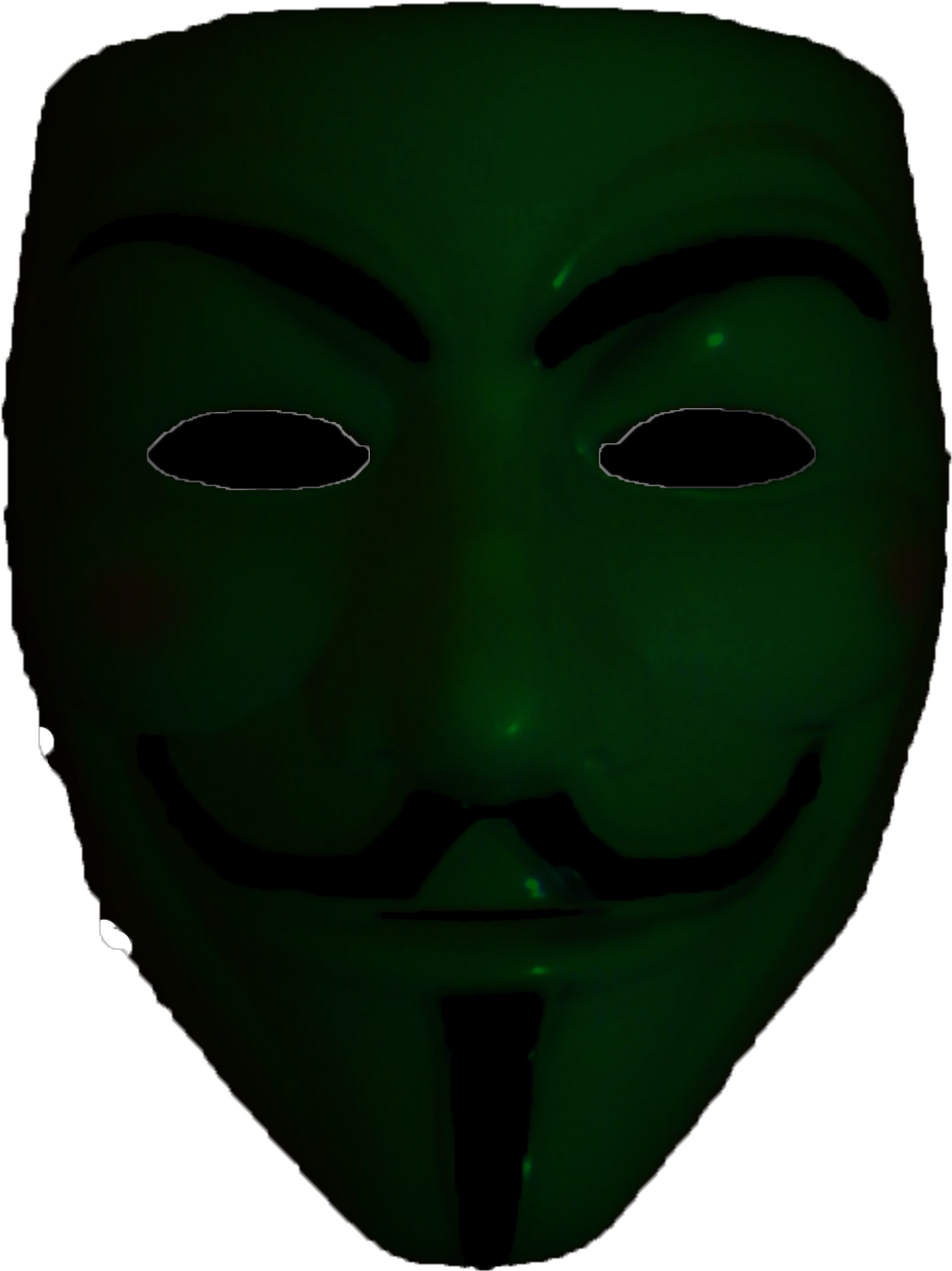 Maschera Di Guy Fawkes Verde - Face Mask (1890x1417), Png Download