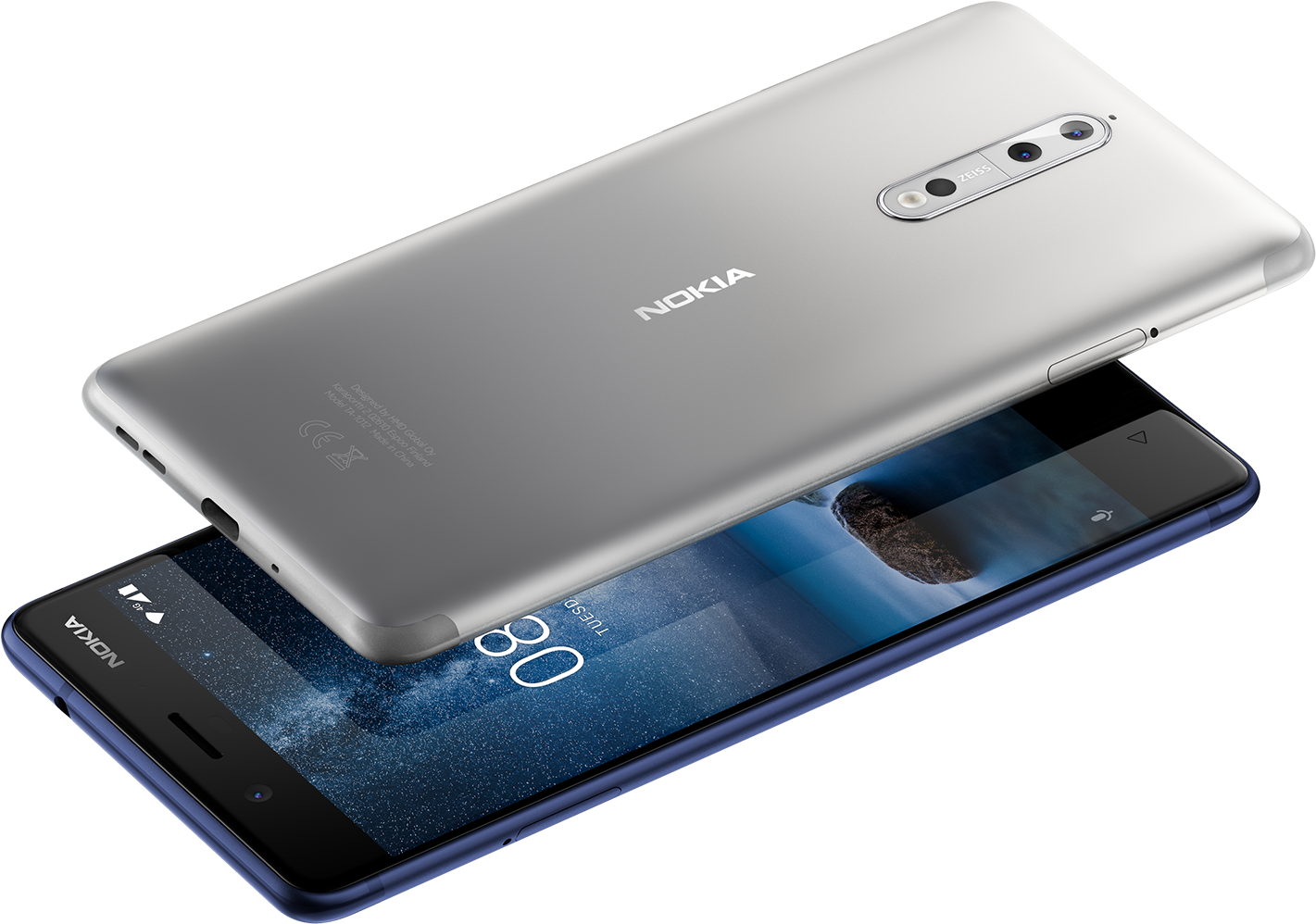 Forget The 3310 Reboot, The Nokia Phone You Really - Nokia 8 Stainless Steel (2000x1176), Png Download