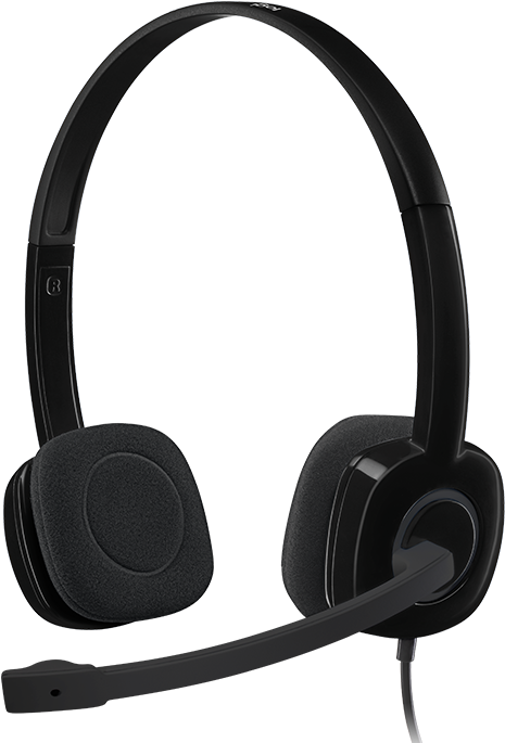 H151 Stereo Headset - Logitech H151 (800x687), Png Download