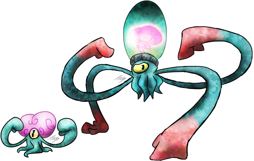 Png - Pokemon Fakemon Alien (1024x659), Png Download