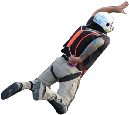 Man Jumping Off Bridge Cutout - Man Jumping Off Png (465x412), Png Download
