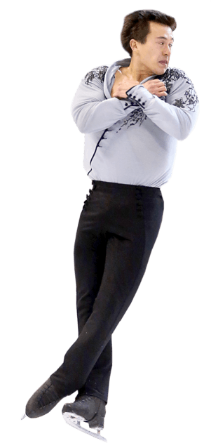 Jumps - Patrick Chan Doing A Quad Jump (300x645), Png Download