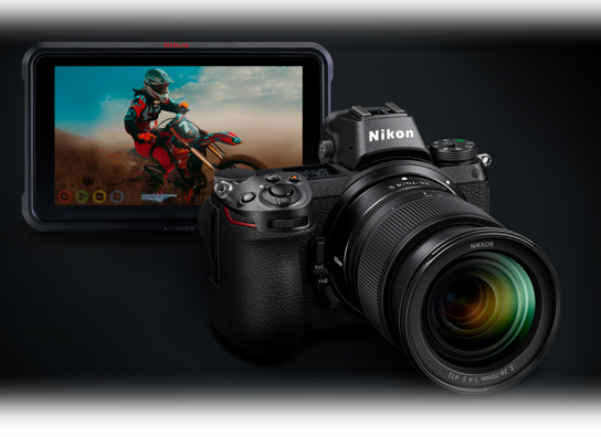 Ninja V 5" 4kp60 Hdr Monitor Recorder - Nikon Z7 (544x396), Png Download
