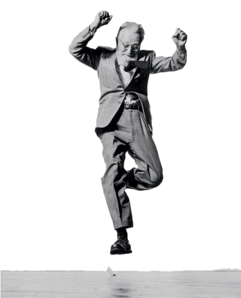 Man-jumping - Philippe Halsman Jump (477x600), Png Download