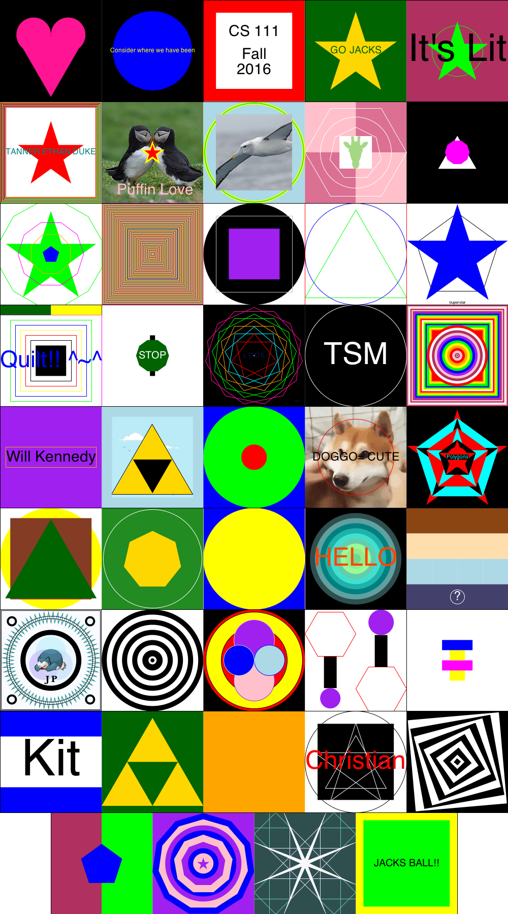 F16 Cs111 Hw1 Prob6 Quilt ) - Graphic Design (1000x1800), Png Download