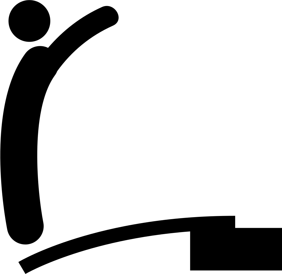 Man Jumping From A Trampoline Comments - Icono Trampolin (981x954), Png Download