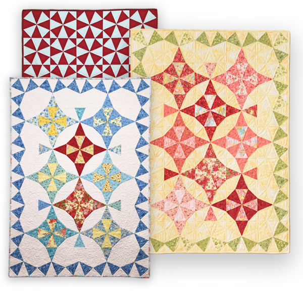Although The Pattern Looks Intimidating, It's As Easy - Eleanor Burns Quilts (600x578), Png Download