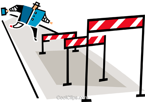 Man Jumping Hurdles Royalty Free Vector Clip Art Illustration - Teacher (480x338), Png Download