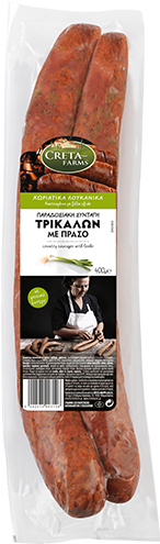 Λουκανικα Τρικαλων Με Πρασο (430x546), Png Download