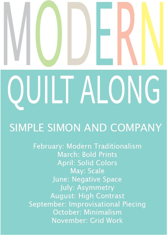 Modern Quilt Along-scale - Piecing: Expanding The Basics (584x855), Png Download