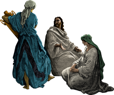 Jesus Mary Martha - Pilate's Wife By Hilda Doolittle (400x333), Png Download