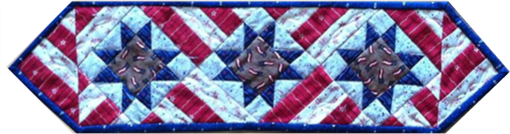 Pieced And Quilted Stars And Stripe Quilt By Kari Schell (1676x440), Png Download
