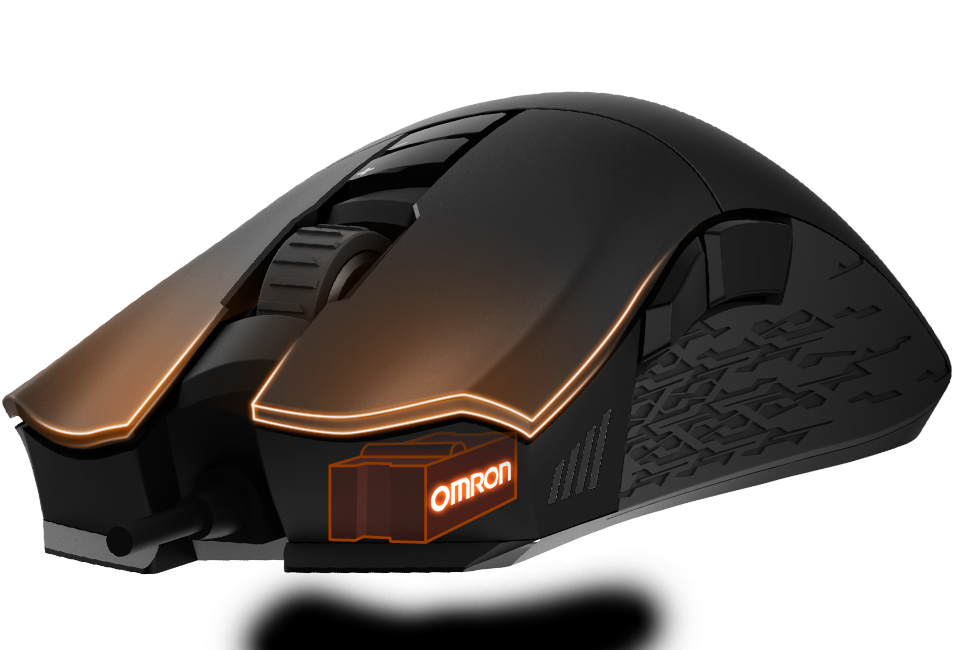 The Japanese Omron Switches On Both Buttons Provide - Gigabyte Aorus M3 Gaming Mouse Gm-aorus M3 (1000x674), Png Download