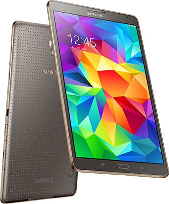 Android Marshmallow - Samsung Galaxy Tab S 8.4-inch Tablet (16 Gb Titanium (346x418), Png Download