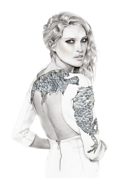 Fashion Is Not Just Beauty, It's About Good Attitude - Fashion Illustration (500x625), Png Download