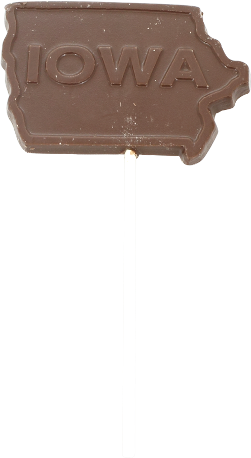 Solid Iowa Chocolate Sucker - Chocolate (1000x1000), Png Download