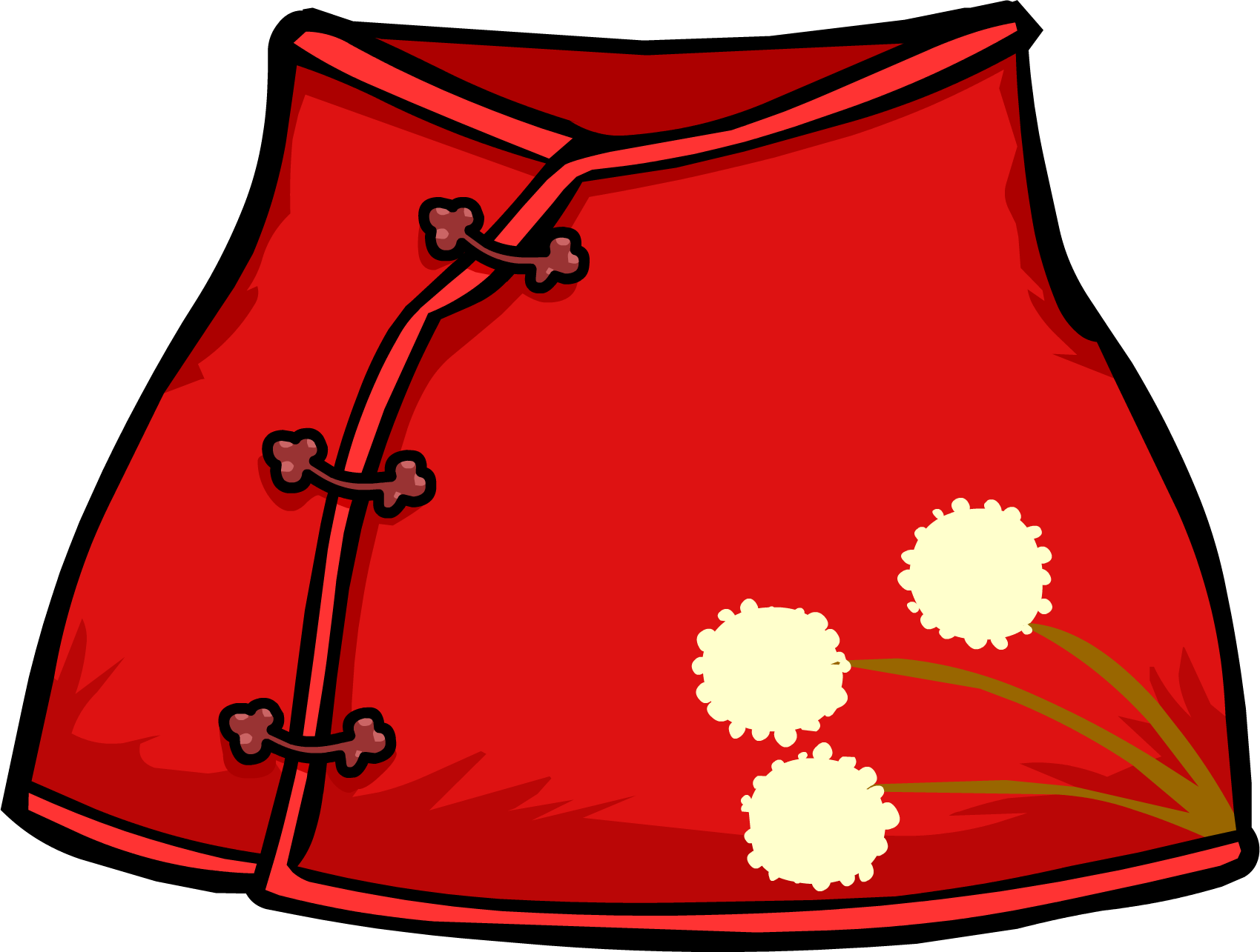 Kimono - Fire Kimono Club Penguin (1699x1285), Png Download
