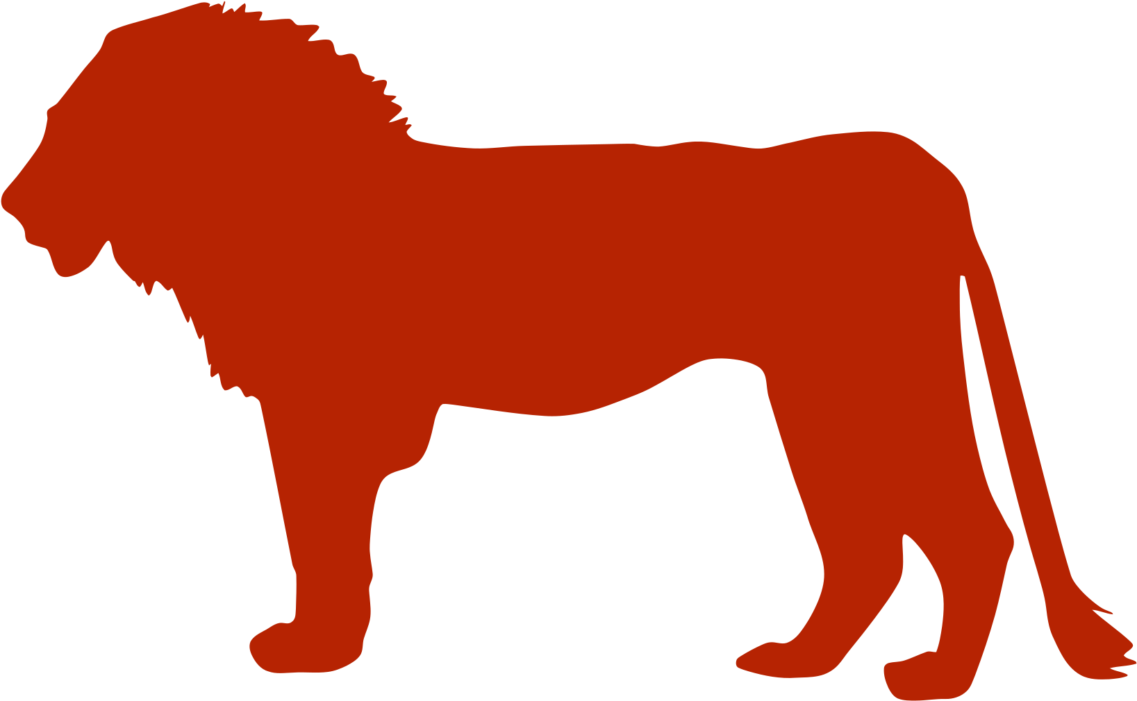 Yes - Lion Silhouette (1724x1063), Png Download