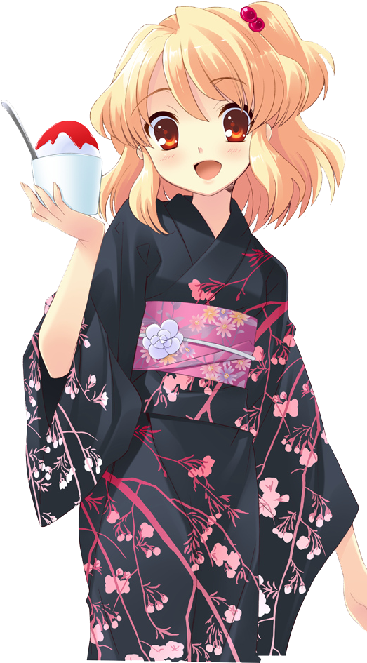 File History - Yukata Anime (546x1000), Png Download
