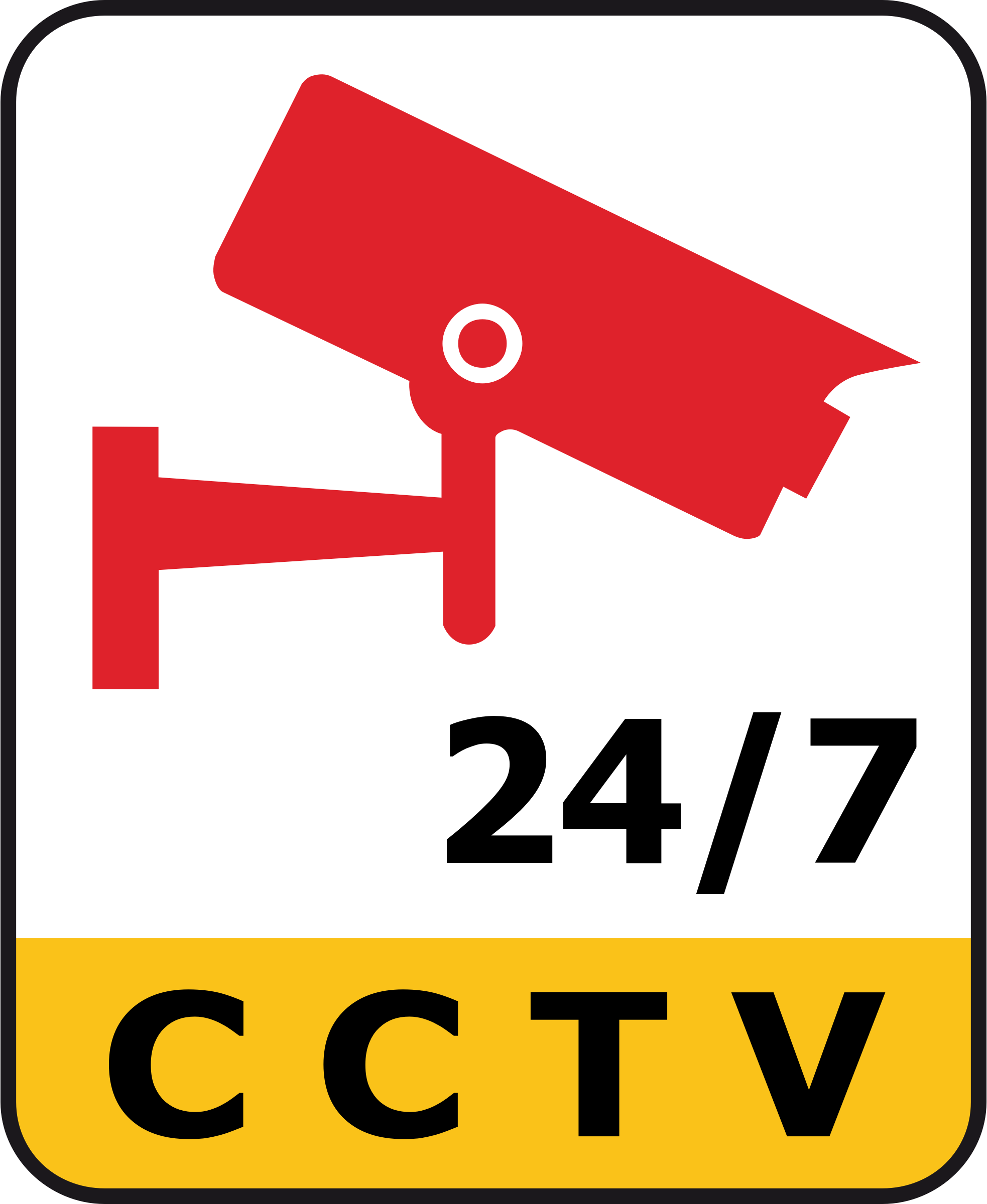 This Free Icons Png Design Of Cctv 24/7 Camera Surveillance (1966x2400), Png Download