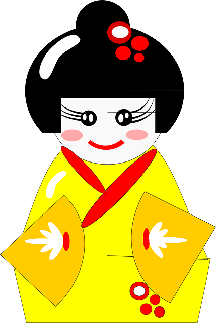 Kimono Clipart Japanese Clothing - Get Well Soon Japanese (429x640), Png Download