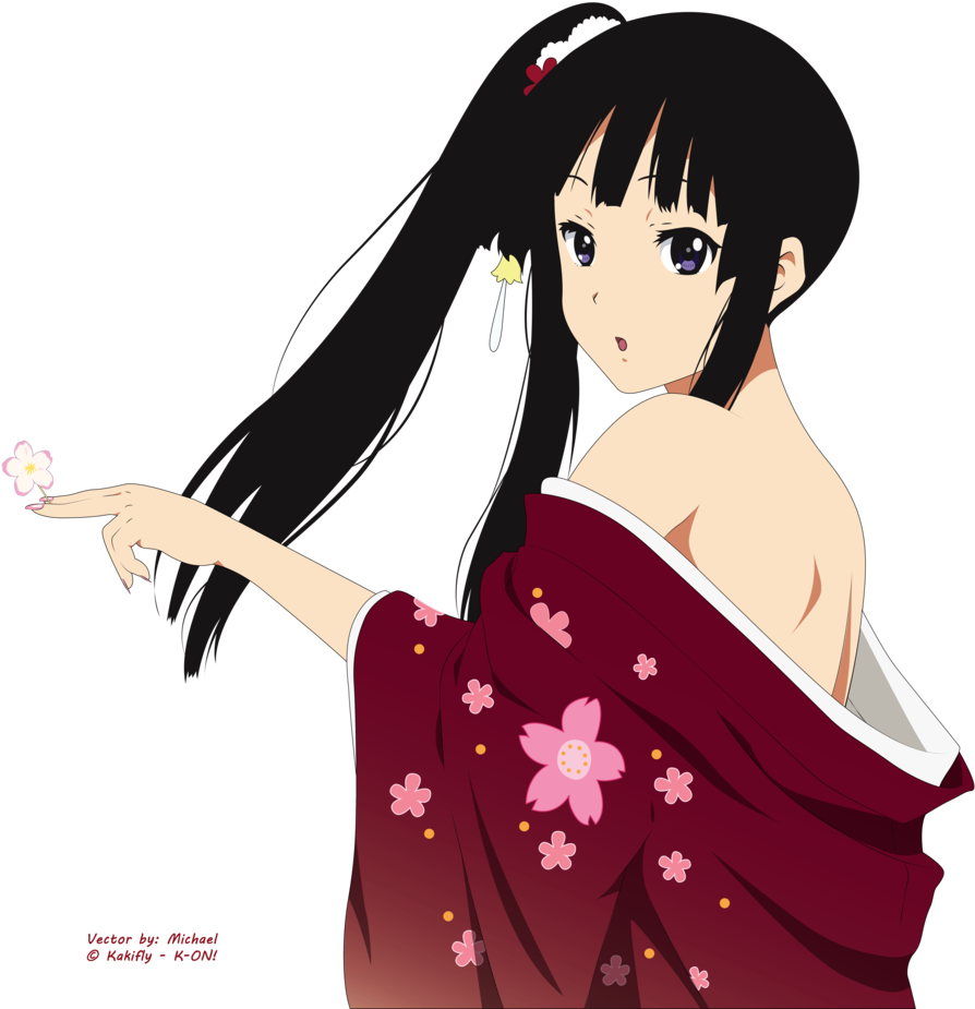 Mio Akiyama Images Mio-chan Kimono <3 Hd Wallpaper - Mio Akiyama Official Art (900x938), Png Download