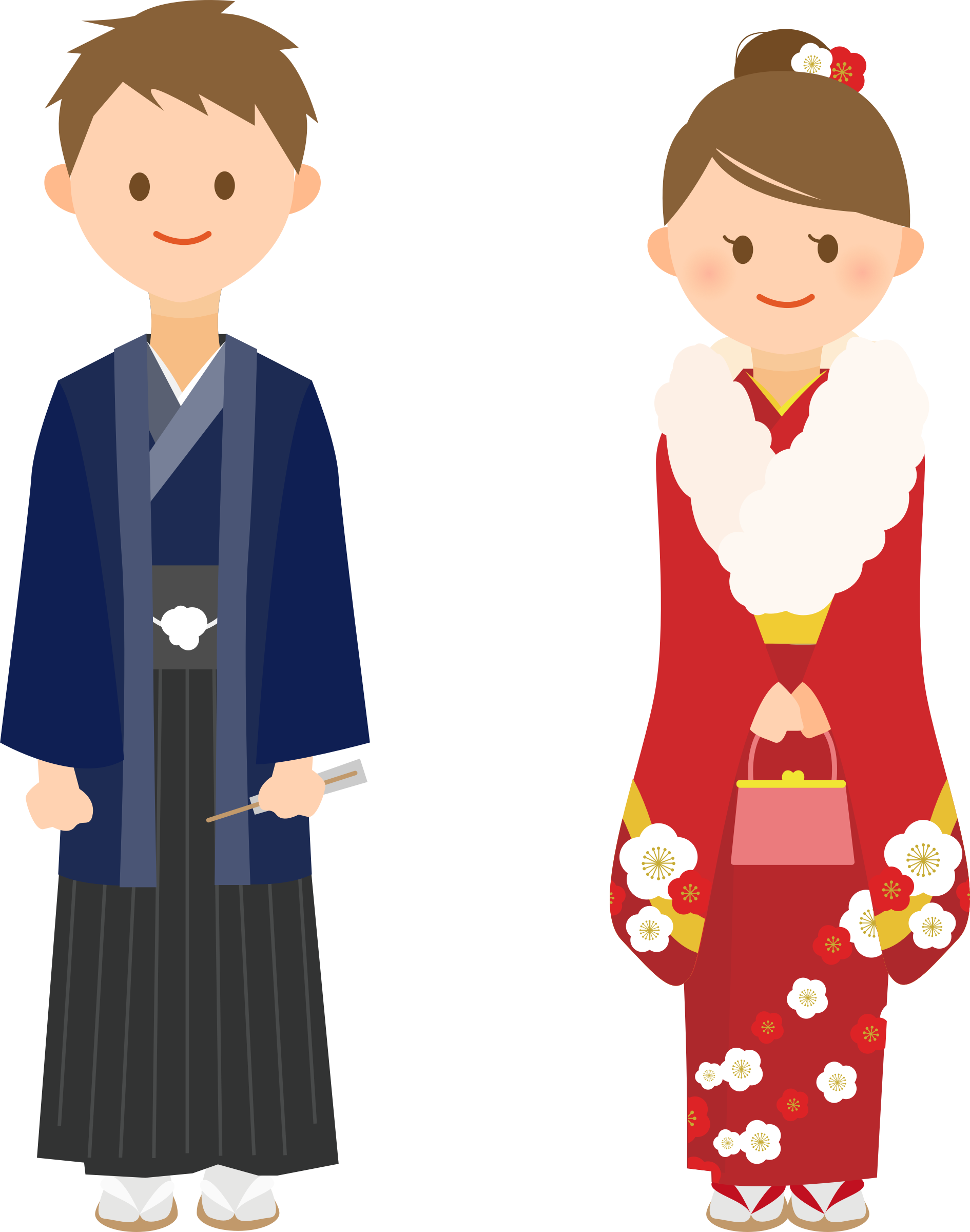 Kimono Clipart Public Domain - Coming Of Age Day (1890x2400), Png Download