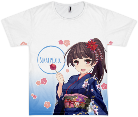 Kimono Sena Chan T Shirt - T-shirt (600x600), Png Download