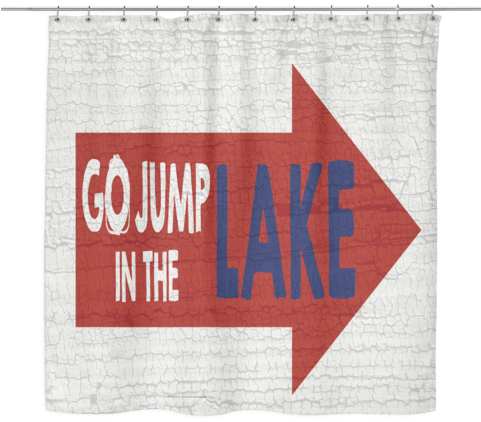 Unique Designer Fabric Shower Curtain Of A Big Red - Sewage Treatment Gas Emission (480x480), Png Download