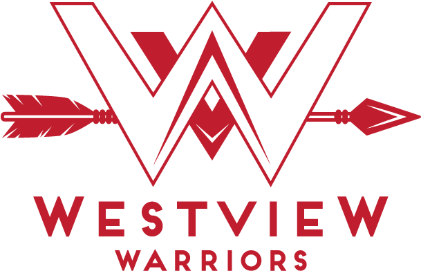 Wv Logo Stacked Redwhite - Westview Warriors (792x612), Png Download