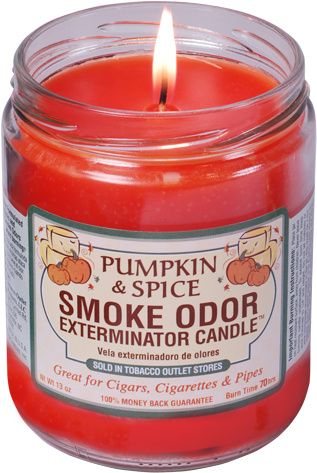 Odor Exterminator Candle Mulberry And Spice 13oz (450x500), Png Download