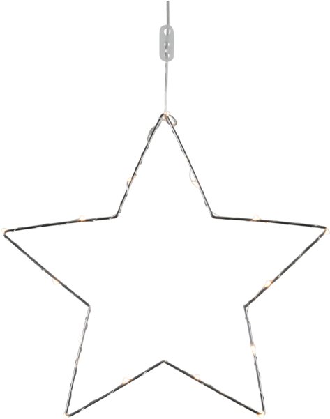 Star Sparkling - Best Season Led-drahtstern Sparkling, Chrom (600x600), Png Download