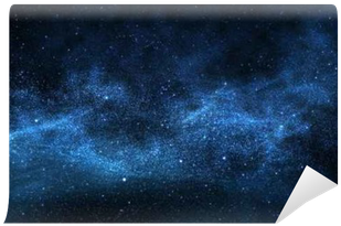 Dark Night Sky With Sparkling Stars And Planets,illustration - Milky Way (400x400), Png Download