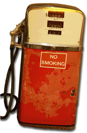 Old Gas Tank - Old Gas Pump Png (300x466), Png Download