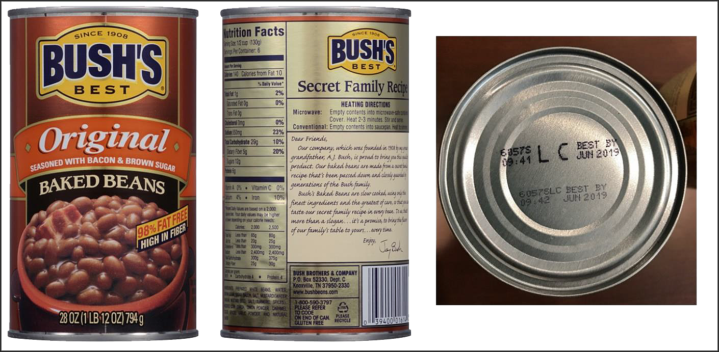 Bush Baked Beans Bacteria (1410x691), Png Download