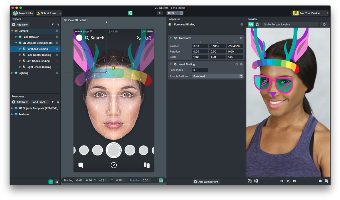 Snape Chat Gets The Lens Explorer Feature To Browse - Face Filters (1200x707), Png Download